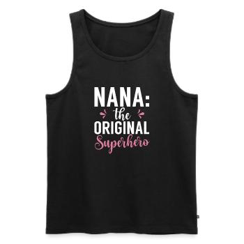 Cadeaux Nana - Débardeur bio Premium Homme - noir - Devant - Michal (187cm)