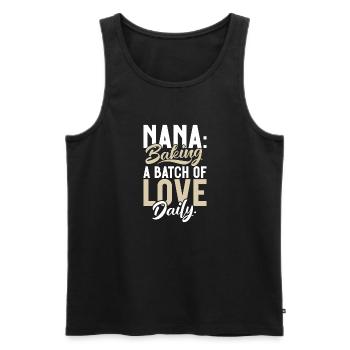 Cadeaux Nana - Débardeur bio Premium Homme - noir - Devant - Michal (187cm)
