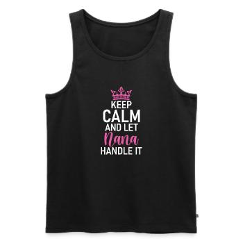 Nana Gifts - Männer Premium Bio Tank Top - Schwarz - Vorne - AI Model Male 178 light (178cm)
