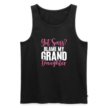 Granddaughter Gifts - Men's Premium Organic Tank Top - black - Front - Michal (187cm)