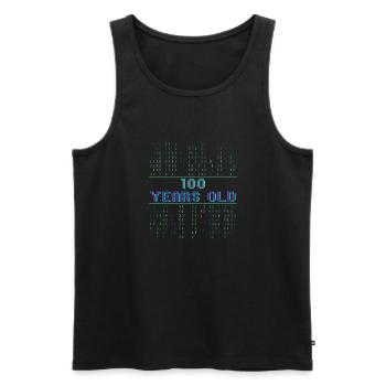 4. Geburtstag 4 Jahre alt Binärcode Coder - Männer Premium Bio Tank Top - Schwarz - Vorne - Michal (187cm)