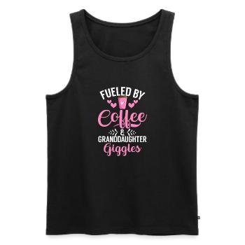 Granddaughter Gifts - Men's Premium Organic Tank Top - black - Front - Michal (187cm)