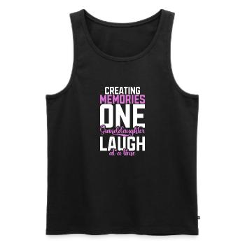 Granddaughter Gifts - Men's Premium Organic Tank Top - black - Front - Michal (187cm)