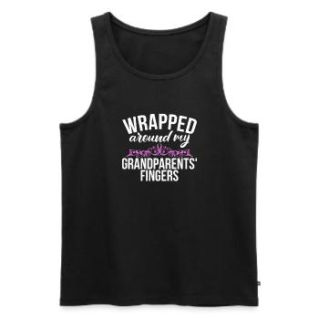 Granddaughter Gifts - Men's Premium Organic Tank Top - black - Front - Michal (187cm)