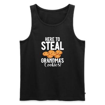 Granddaughter Gifts - Men's Premium Organic Tank Top - black - Front - Michal (187cm)