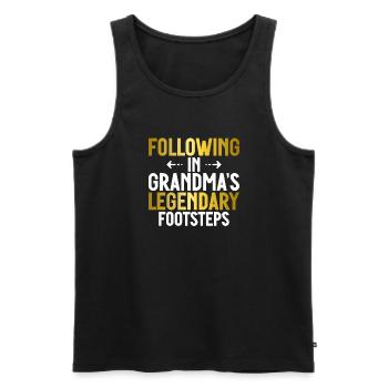 Granddaughter Gifts - Men's Premium Organic Tank Top - black - Front - Michal (187cm)