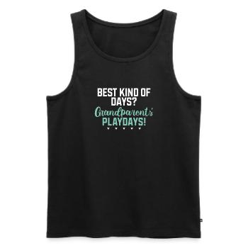 Granddaughter Gifts - Men's Premium Organic Tank Top - black - Front - Michal (187cm)