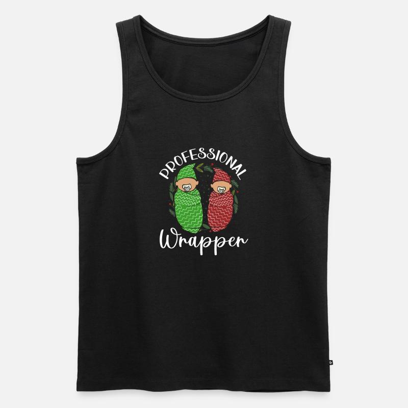 Krankenschwester Baby Entbindungsschwester - Männer Premium Bio Tank Top - Schwarz
