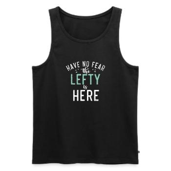 Left Handers Gifts - Männer Premium Bio Tank Top - Schwarz - Vorne - AI Model Male 178 light (178cm)