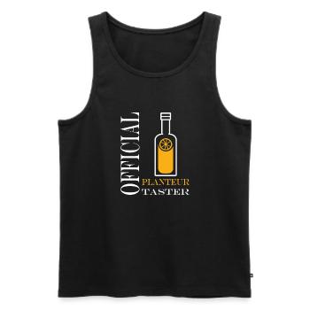 Humour punch planteur - Débardeur bio Premium Homme - noir - Devant - Michal (187cm)