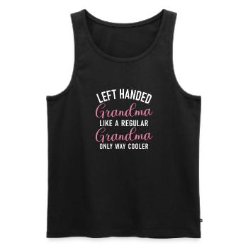 Left Handers Gifts - Männer Premium Bio Tank Top - Schwarz - Vorne - AI Model Male 178 light (178cm)