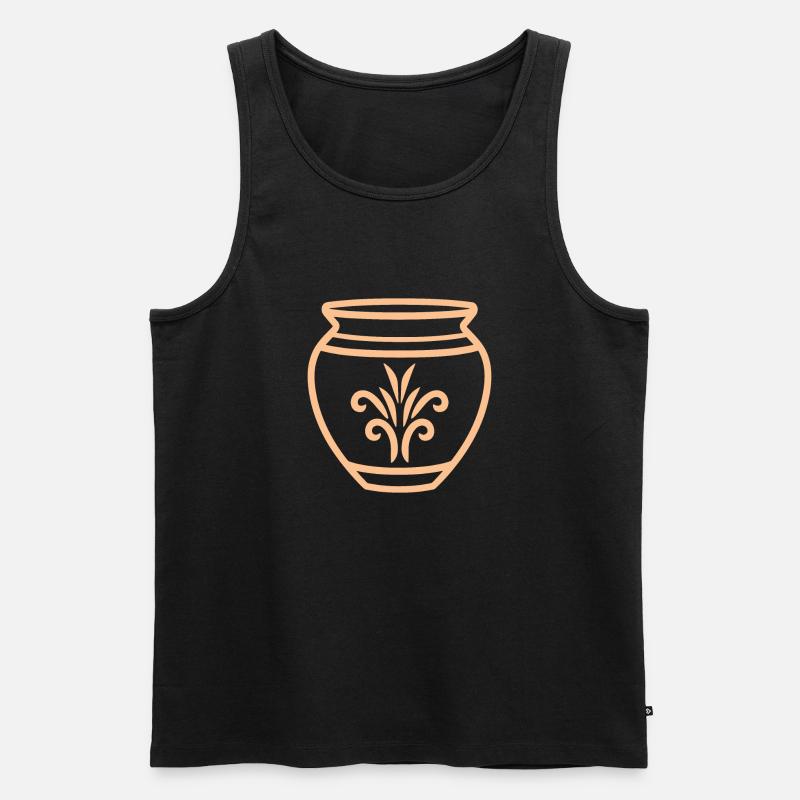 Töpferei - Männer Premium Bio Tank Top - Schwarz
