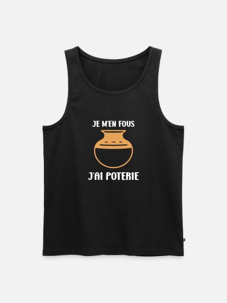 Poterie - Débardeur bio Premium Homme - noir