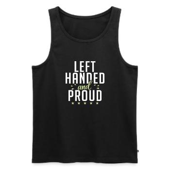 Left Handers Gifts - Männer Premium Bio Tank Top - Schwarz - Vorne - AI Model Male 178 light (178cm)