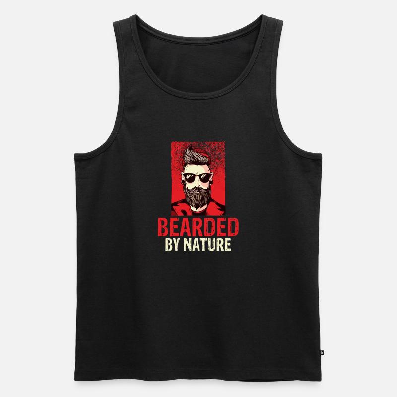 Giftidea Beard Men - Männer Premium Bio Tank Top - Schwarz
