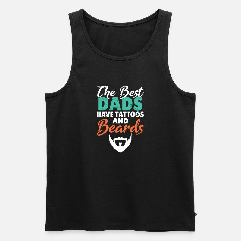 Giftidea Beard Men - Männer Premium Bio Tank Top - Schwarz