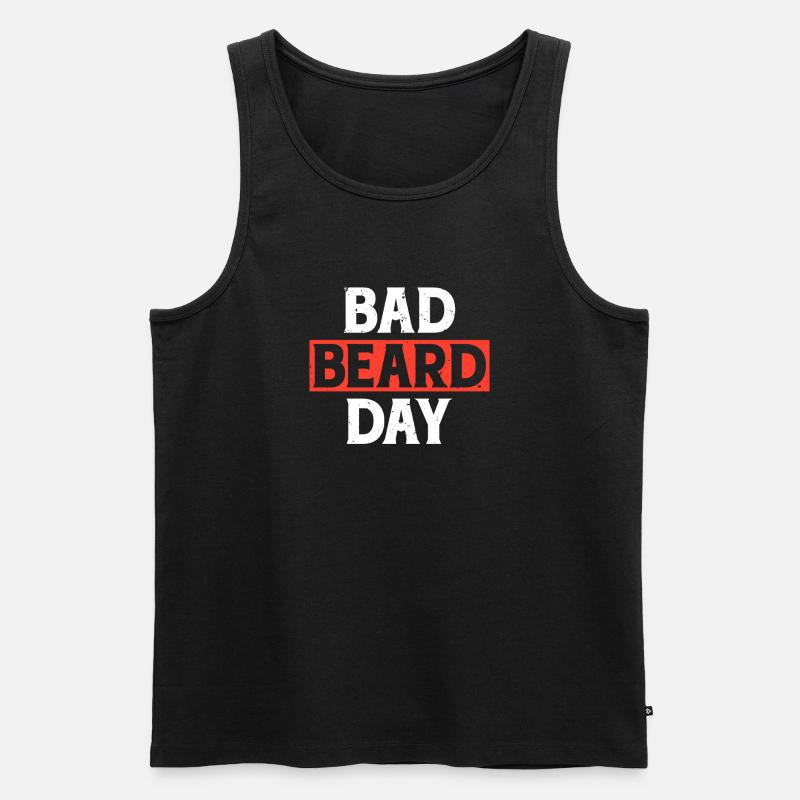 Giftidea Beard Men - Männer Premium Bio Tank Top - Schwarz