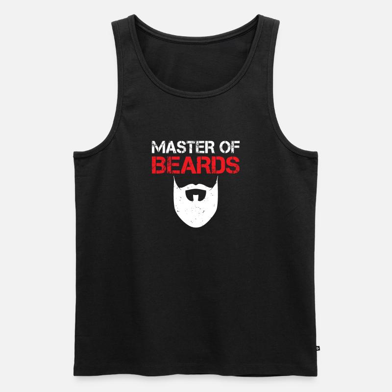 Giftidea Beard Men - Men's Premium Organic Tank Top - black