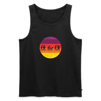 Religious Christian Baptism Church Baptized In - Männer Premium Bio Tank Top - Schwarz - Vorne - AI Model Male 178 light (178cm)