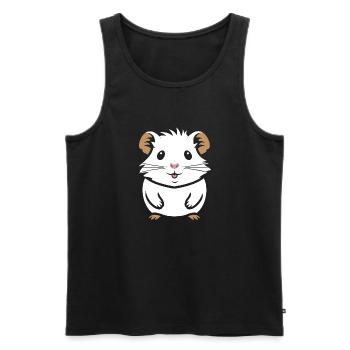 Humour cochon d'ine - Débardeur bio Premium Homme - noir - Devant - Michal (187cm)