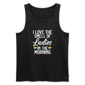 Lesbian Gifts - Männer Premium Bio Tank Top - Schwarz - Vorne - Michal (187cm)