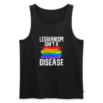 Lesbian Gifts - Männer Premium Bio Tank Top - Schwarz - Vorne - Michal (187cm)
