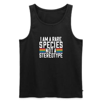 Lesbian Gifts - Männer Premium Bio Tank Top - Schwarz - Vorne - Michal (187cm)