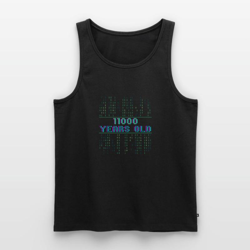 24th birthday 24 years old Binary Code Computer Science Men's Premium Organic Tank Top