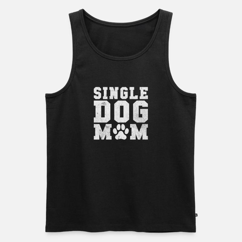 Single Gift - Männer Premium Bio Tank Top - Schwarz