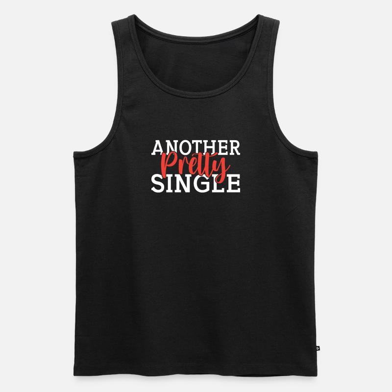 Single Gift - Männer Premium Bio Tank Top - Schwarz
