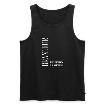 branleur - Débardeur bio Premium Homme - noir - Devant - Michal (187cm)