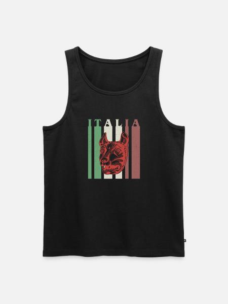 Wolf Rom Italien Italien Helgdagar Historia - Ekologisk premium tanktopp herr - svart