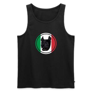 Römische Geschichte Wolf Rom Italien Antik - Männer Premium Bio Tank Top - Schwarz - Vorne - AI Model Male 178 light (178cm)