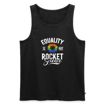Gay Gifts - Männer Premium Bio Tank Top - Schwarz - Vorne - Michal (187cm)