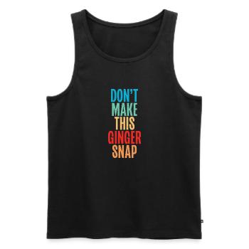 Redhead Gifts - Männer Premium Bio Tank Top - Schwarz - Vorne - Michal (187cm)