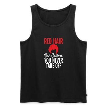 Redhead Gifts - Männer Premium Bio Tank Top - Schwarz - Vorne - Michal (187cm)