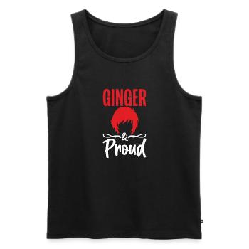 Redhead Gifts - Männer Premium Bio Tank Top - Schwarz - Vorne - Michal (187cm)