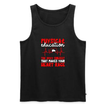 Physical Education Teacher Physical Education Teacher - Men's Premium Organic Tank Top - black - Front - Michal (187cm)