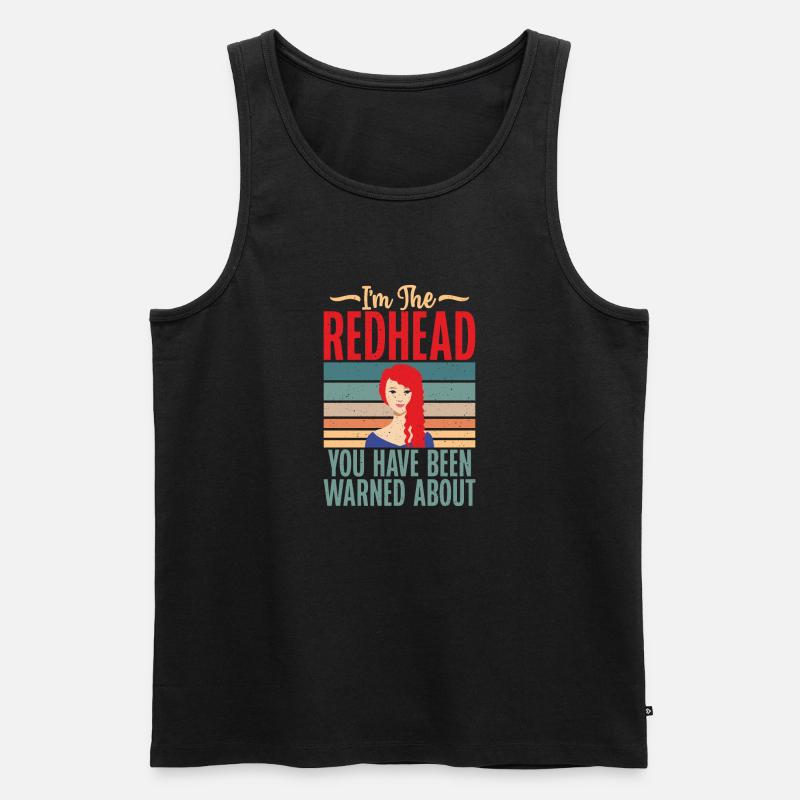 Redhead Gifts - Männer Premium Bio Tank Top - Schwarz