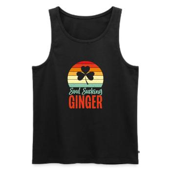 Redhead Gifts - Männer Premium Bio Tank Top - Schwarz - Vorne - Michal (187cm)