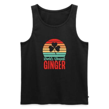 Redhead Gifts - Männer Premium Bio Tank Top - Schwarz - Vorne - Michal (187cm)