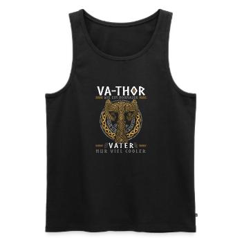 Vathor - Father's Day Father's Day Gift Viking - Men's Premium Organic Tank Top - black - Front - Michal (187cm)