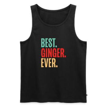Redhead Gifts - Männer Premium Bio Tank Top - Schwarz - Vorne - Michal (187cm)