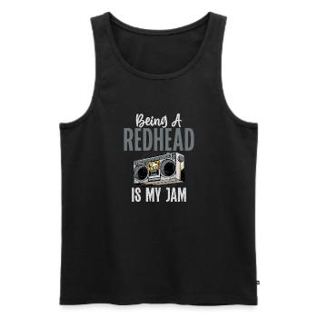 Redhead Gifts - Männer Premium Bio Tank Top - Schwarz - Vorne - Michal (187cm)