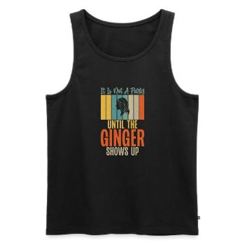 Redhead Gifts - Männer Premium Bio Tank Top - Schwarz - Vorne - Michal (187cm)