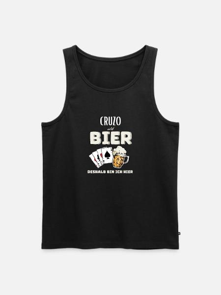 Cruzo und Bier - Männer Premium Bio Tank Top - Schwarz