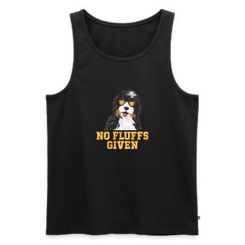 Bernedoodle Hund - Männer Premium Bio Tank Top - Schwarz - Vorne - Michal (187cm)