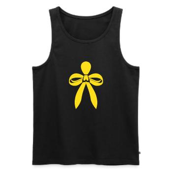 endometriosis - Men's Premium Organic Tank Top - black - Front - AI Model Male 178 light (178cm)
