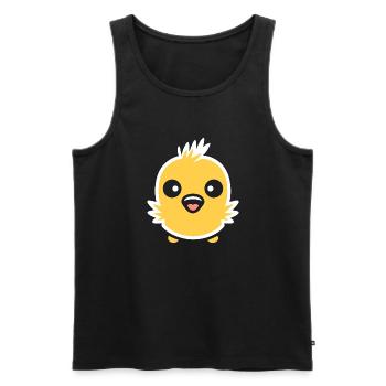 chick - Men's Premium Organic Tank Top - black - Front - AI Model Male 178 light (178cm)
