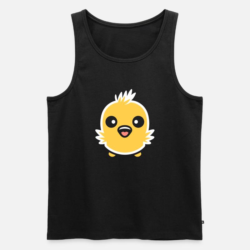 Küken - Männer Premium Bio Tank Top - Schwarz